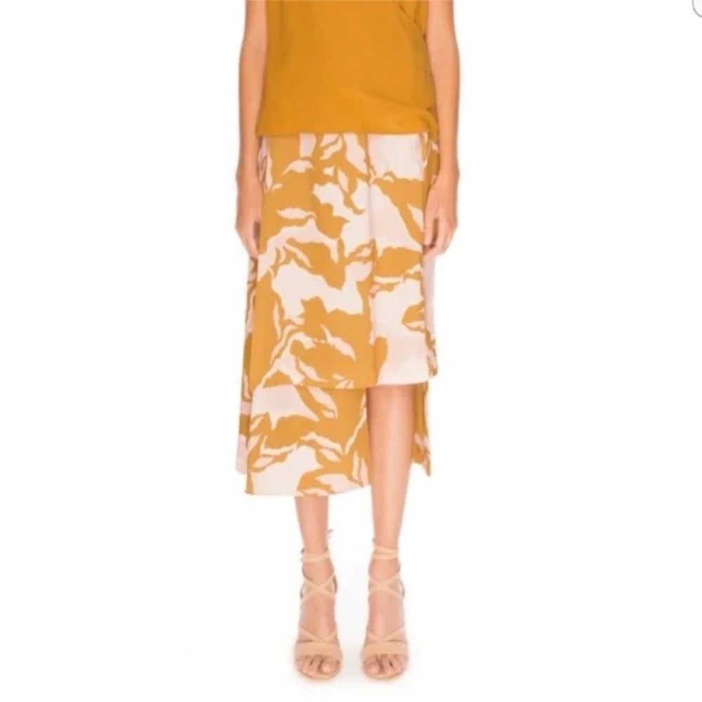 Keepsake French midi asymmetric skirt size M